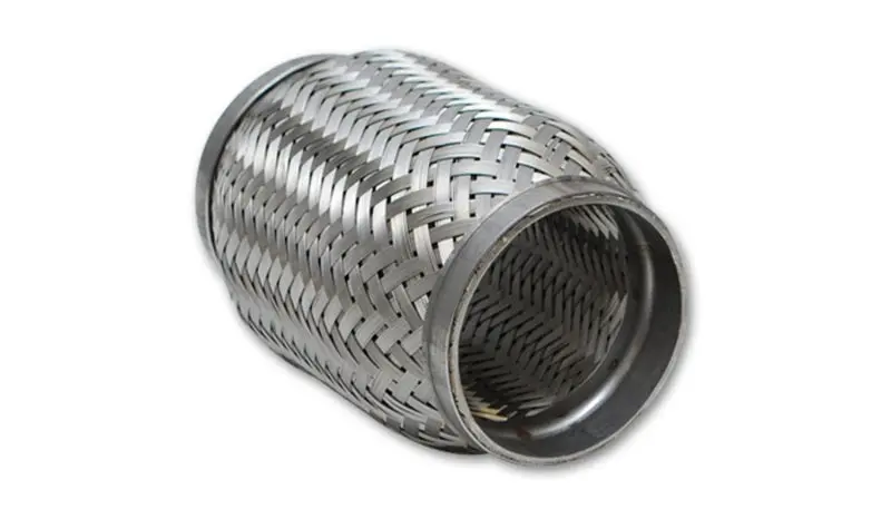 Vibrant Ss Flex Coupling With Inner Braid Liner 2In Inlet/Outlet X 4In Flex Length 2