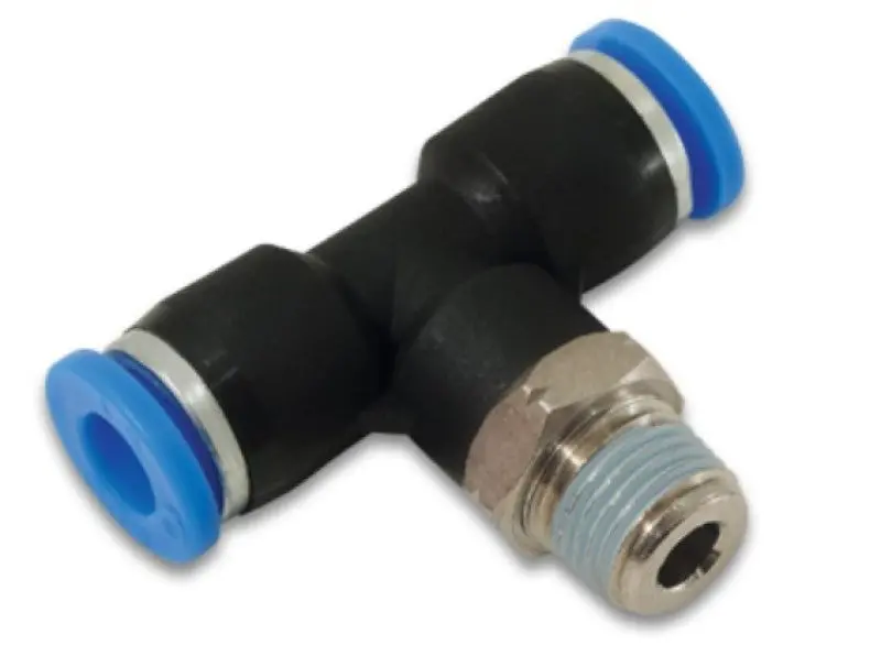 Vibrant Male Tee 1-Touch Fitting For 5/32In Od Tube (1/8In Npt) 2