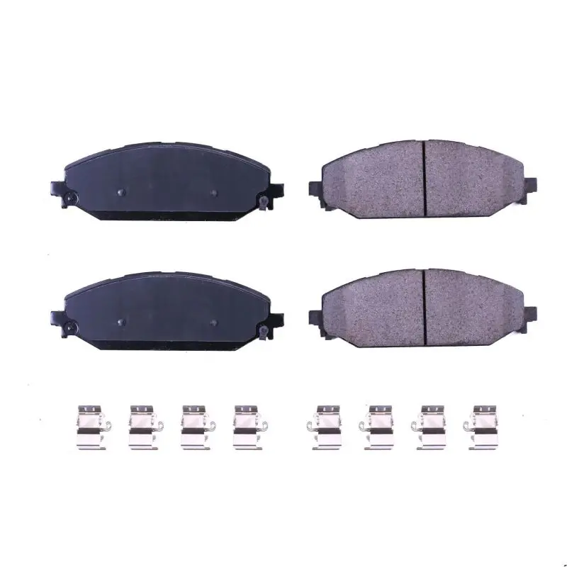 Power Stop 2019 Ram 1500 Front Z17 Evolution Ceramic Brake Pads W/Hardware 1