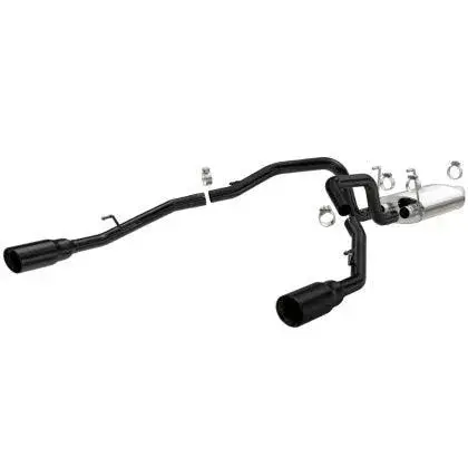 Magnaflow 09-15 Dodge Ram 1500 V8 Dual Spilt Rear Exit Black Stainless C/B Perf Exhaust 1