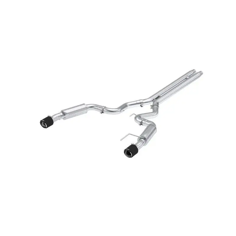 Mbrp 2024+ Ford Mustang Gt S650, 5.0L Cat-Back Dual Split Rear With Carbon Fiber Tips, Race Version 1