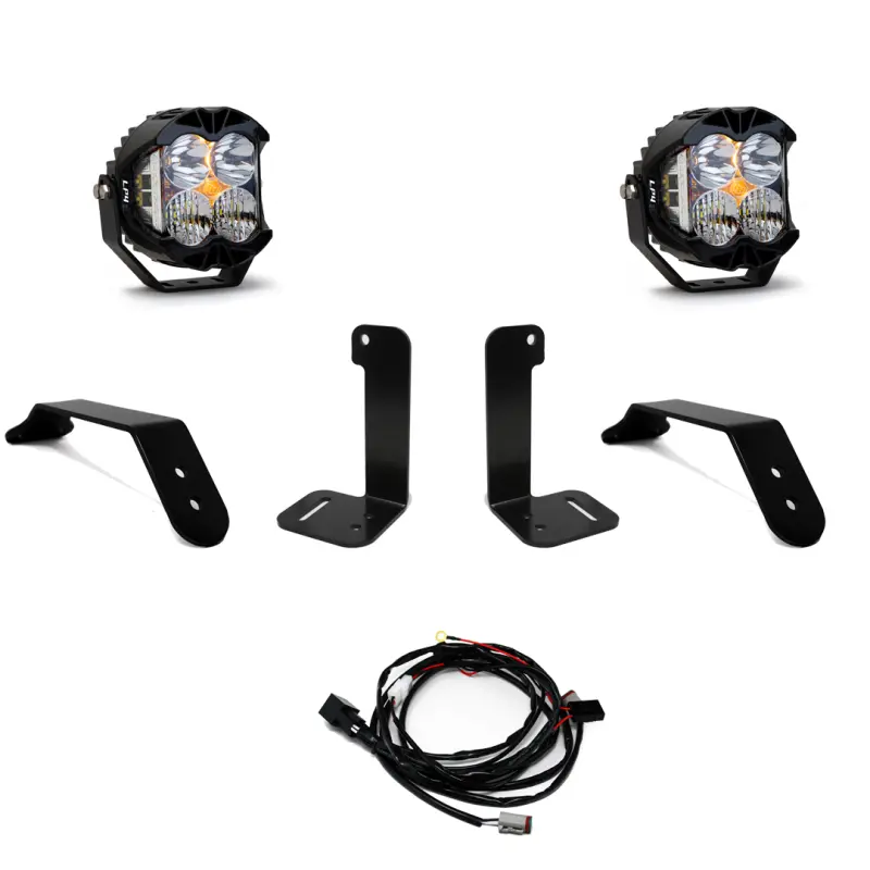 Baja Designs 2018+ Jeep Jl/Jt Dual Lp4 Auxiliary Light Kit 1