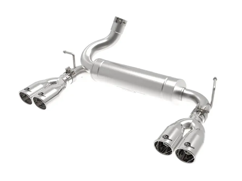 Afe Vulcan Series 2.5In 304 Ss Axle-Back Exhaust Polished 07-18 Jeep Wrangler (Jk) V6-3.6/3.8L 1