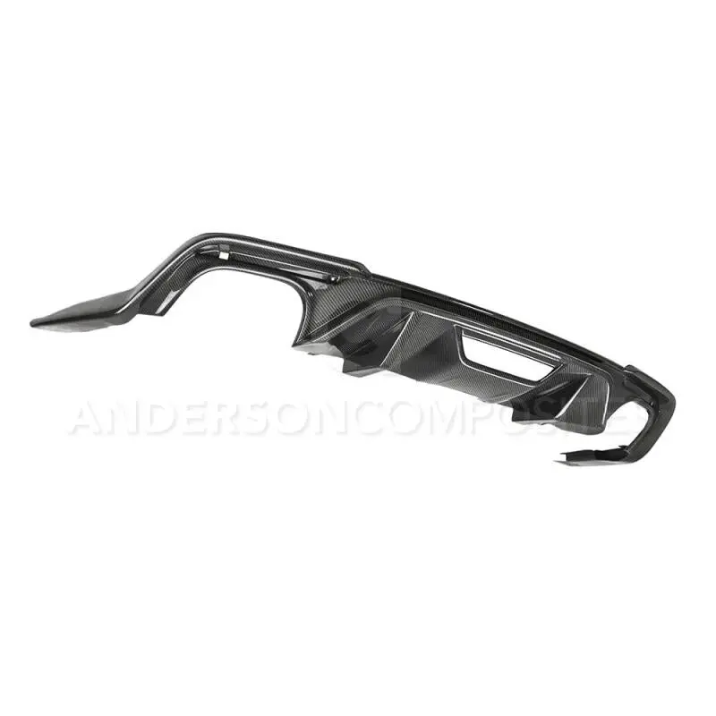 Anderson Composites 2018 Ford Mustang Gt Type-Oe Carbon Fiber Quad Tip Rear Diffuser 1