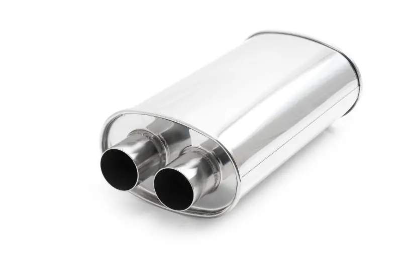Vibrant Universal 3In Stainless Steel Dual In-Out Muffler 1