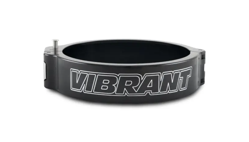 Vibrant 4In O.D. Aluminized Hd 2.0 Clamp - Anodized Black (Clamp Only) 1