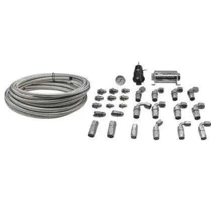 Deatschwerks 2006+ Hemi X2 Series Pump Module -8An Feed W/ -6An Return Ptfe Plumbing Kit 1