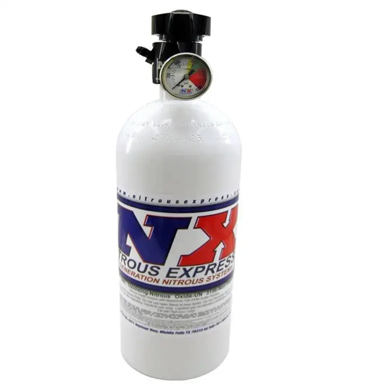 Nitrous Express 10Lb Bottle W/Lightning 500 Valve (6.89 Dia X 20.19 Tall) 1