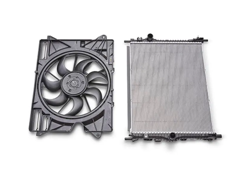 Ford Racing 2024+ Ford Mustang Dark Horse Radiator W/ Fan 1
