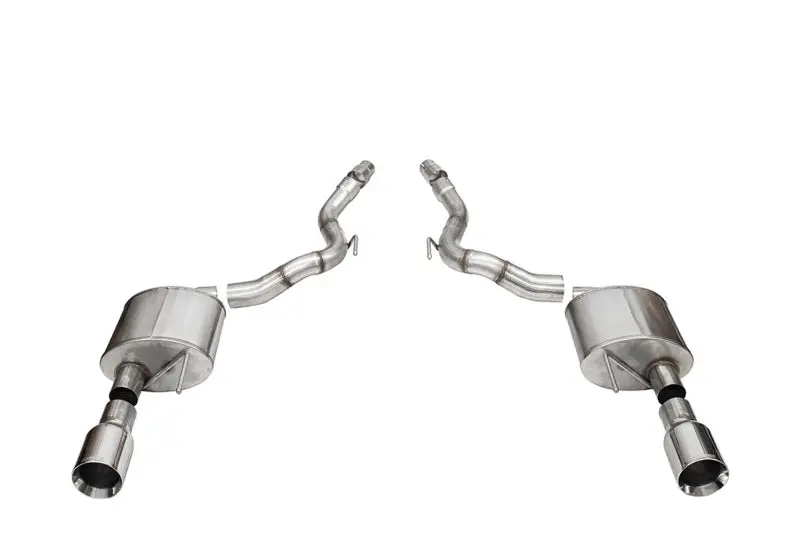 Corsa 2024-2025 Ford Mustang Gt Sport Axle-Back Dual Rear Exit With 4.5In Straight Cut Tips 1