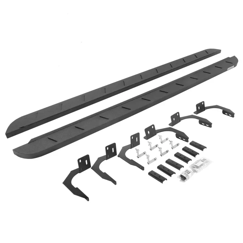 Go Rhino 10-22 Ram 2500/3500Hd Crew Cab 4Dr Rb10 Slim Running Boards Kit (W/Brackets) - Bedliner Ct 1