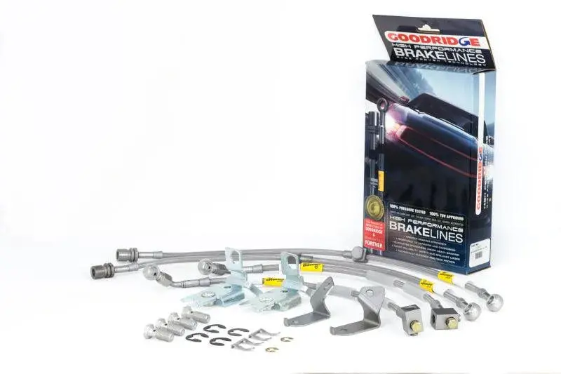 Goodridge G-Stop Braided Stainless Brake Lines 2008-2023 Charger / Challenger / 300 Srt With Brembo Calipers (All Sizes) 1