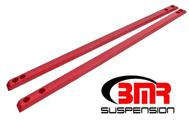 Bmr Cjr002r Mustang Chassis Jacking Rail, Super Low Profile - Red (2015-2020 Mustang S550) 1