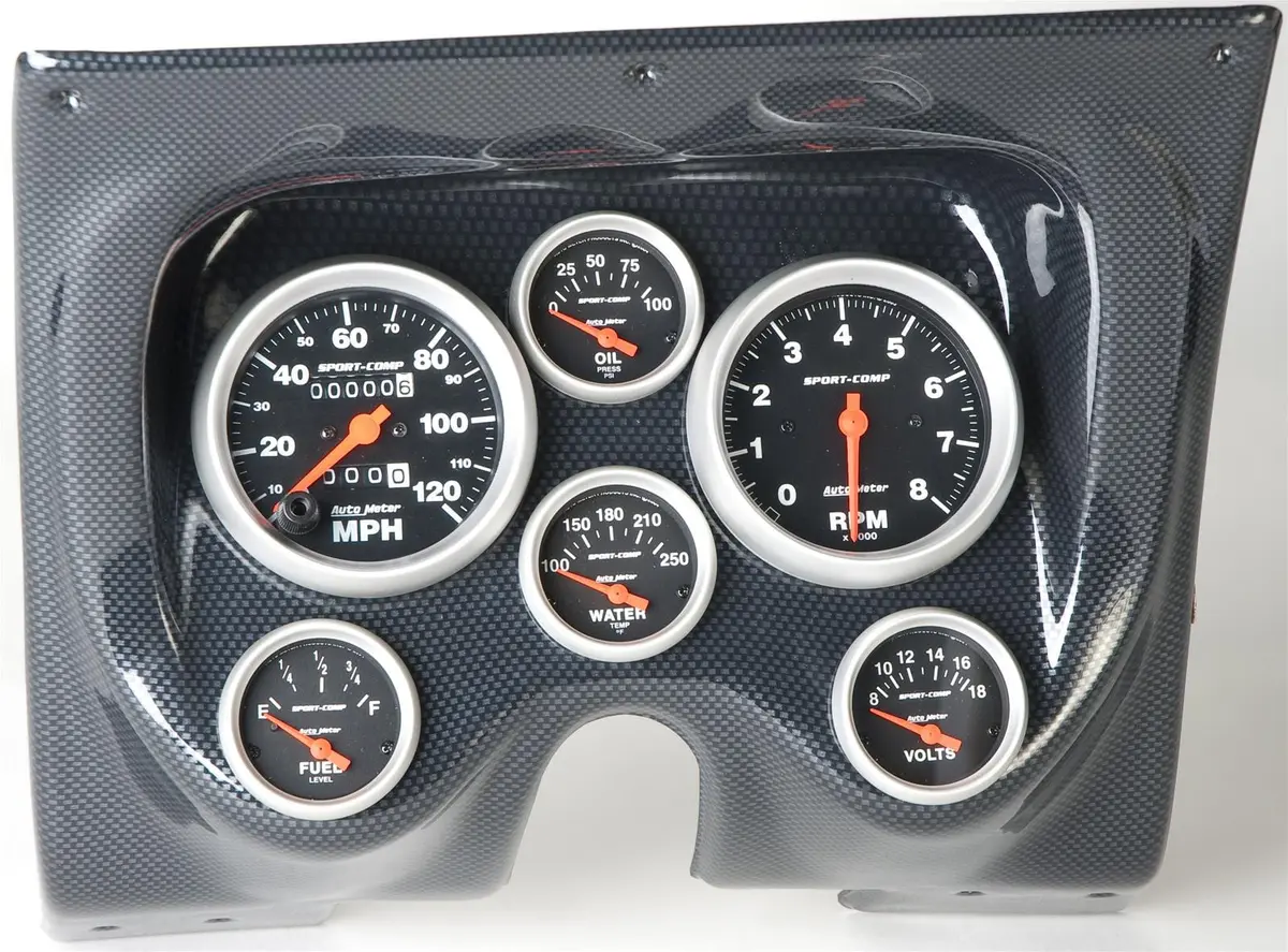Classic Thunder Road 101670813 Instrument Panel – Integrated Autometer Gauges 1
