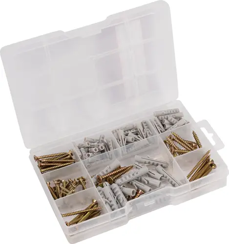 Connex Assortiment Houtschroef-Plug 155Dlg - Dp8500126 1