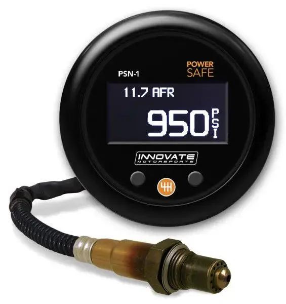 Innovate Psn-1 Powersafe Nitrous Bottle Pressure / Wideband O2 Gauge Kit 1