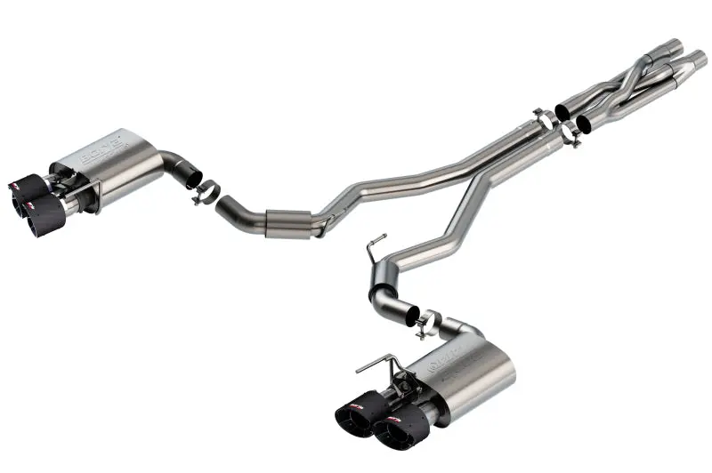 Borla 2020 Ford Gt500 5.2L At 3In Atak Catback Exhaust W/ Carbon Fiber Tips 1