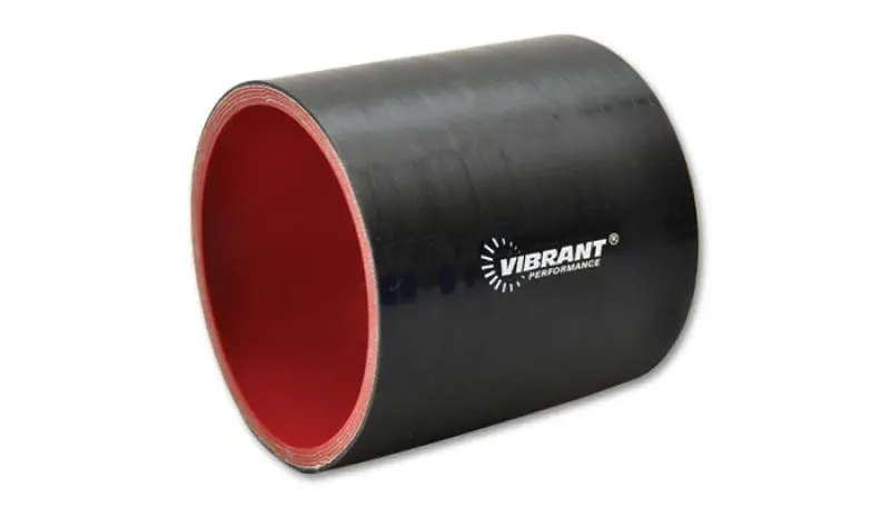 Vibrant Silicone Straight Hose Coupler 1.875In Id X 3.00In Long - Gloss Black 1