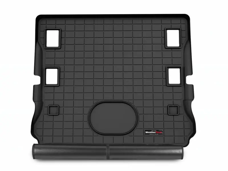 Weathertech 2018+ Jeep Wrangler Jk Cargo Liner W/ Bumper Protector - Black (Works W/Alpine 9-Spkrs) 1