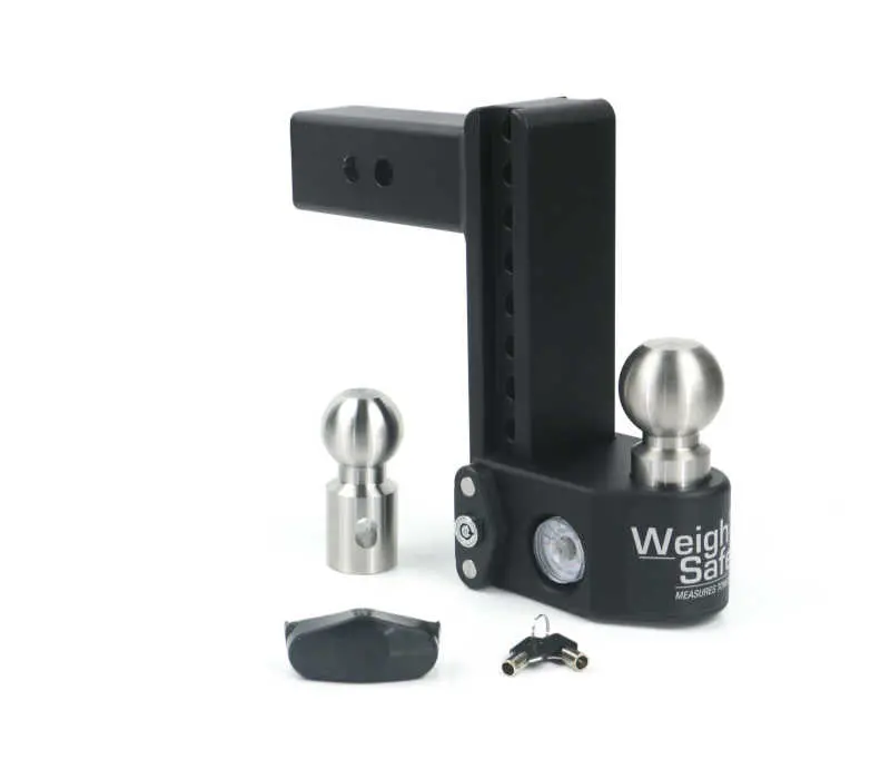Weigh Safe 8In Drop Hitch W/Built-In Scale & 2.5In Shank (10K/22K Gtwr) - Steel 1