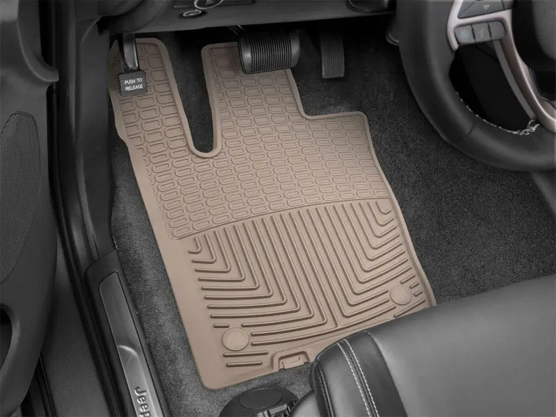 Weathertech 2016+ Jeep Grand Cherokee / Dodge Durango Front Rubber Mats - Tan 2