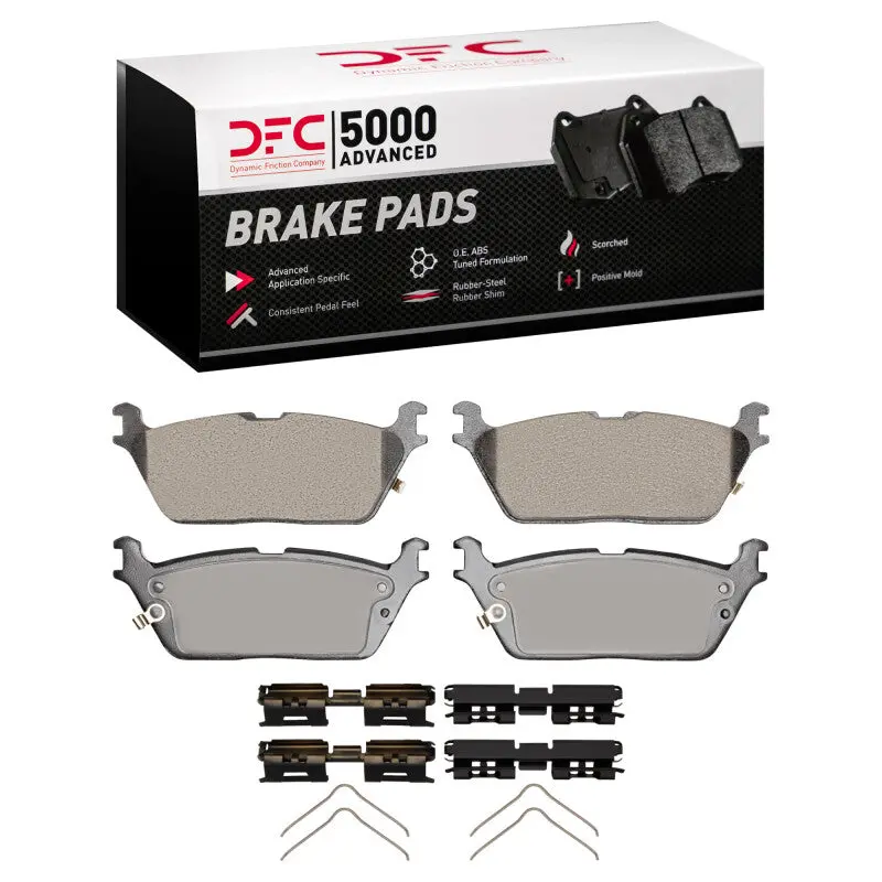 Dfc 19-25 Ram 1500 Rear 5000 Advanced Ceramic Brake Pads And Hardware Kit 1