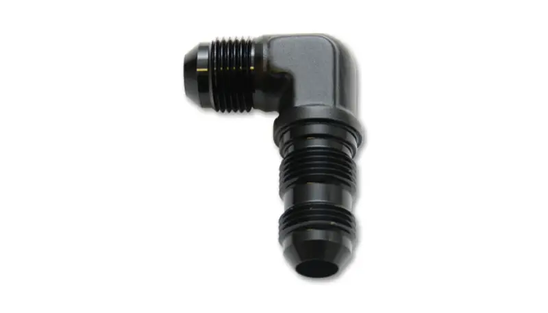Vibrant -4An Bulkhead Adapter 90 Degree Elbow Fitting - Anodized Black Only 2
