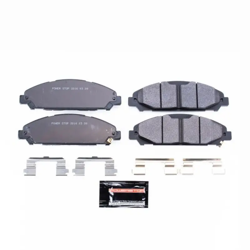 Power Stop 15-19 Ford Mustang Front Track Day Brake Pads 1