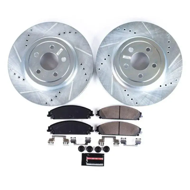 Powerstop 2005-2023 Chrysler 300/Charger/Challenger Front Z23 Evolution Sport Brake Kit(W 2 Piston Caliper) 1