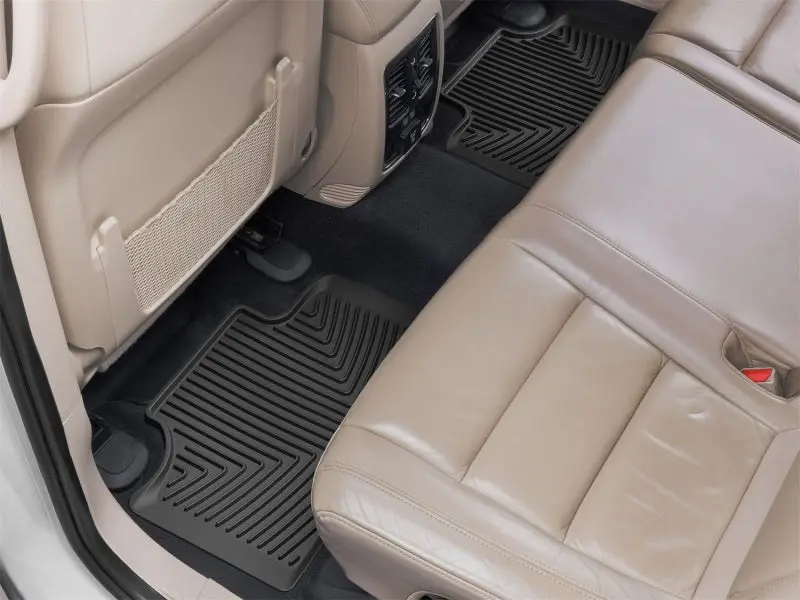 Weathertech 11-21 Dodge Durango / Jeep Grand Cherokee Rear Rubber Mats - Black 2