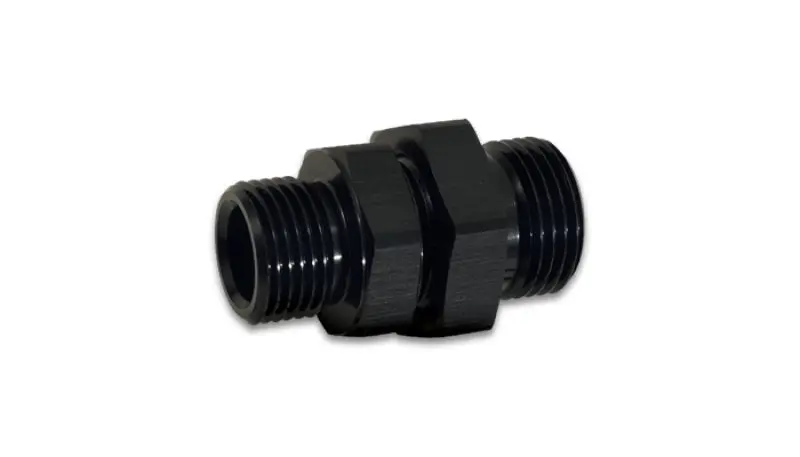 Vibrant -8An To -6An Orb Male To Male Union Adapter - Anodized Black 1