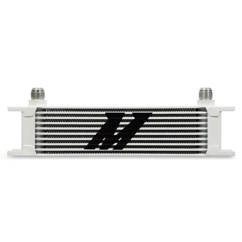 Mishimoto Universal 10 Row Oil Cooler - White 1