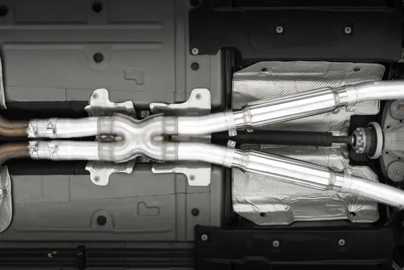 Mbrp 17-Up Dodge Challenger 5.7L/6.2L/6.4L Carbon Fiber Quad Tip T304 Catback Exhaust 2