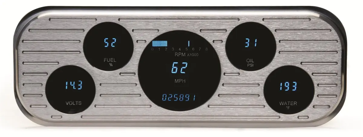 Dakota Digital Vfd3-37C-Z Direct-Fit Digital Gauge Kit – Compact 3-3/4" Cluster For Vintage And Modern Vehicles 1