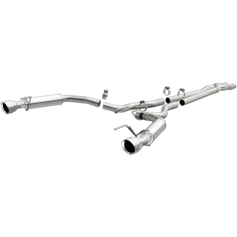 Magnaflow Cat Back, Ss, 2.5In, Competition, Dual Split Polished 4.5In Tips 2015 Ford Mustang V6 3.7L 1