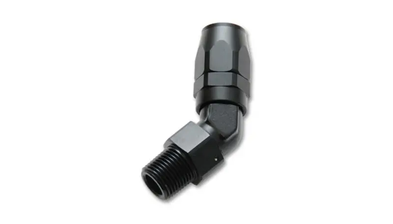 Vibrant -10An Male Npt 45Degree Hose End Fitting - 3/8 Npt 2