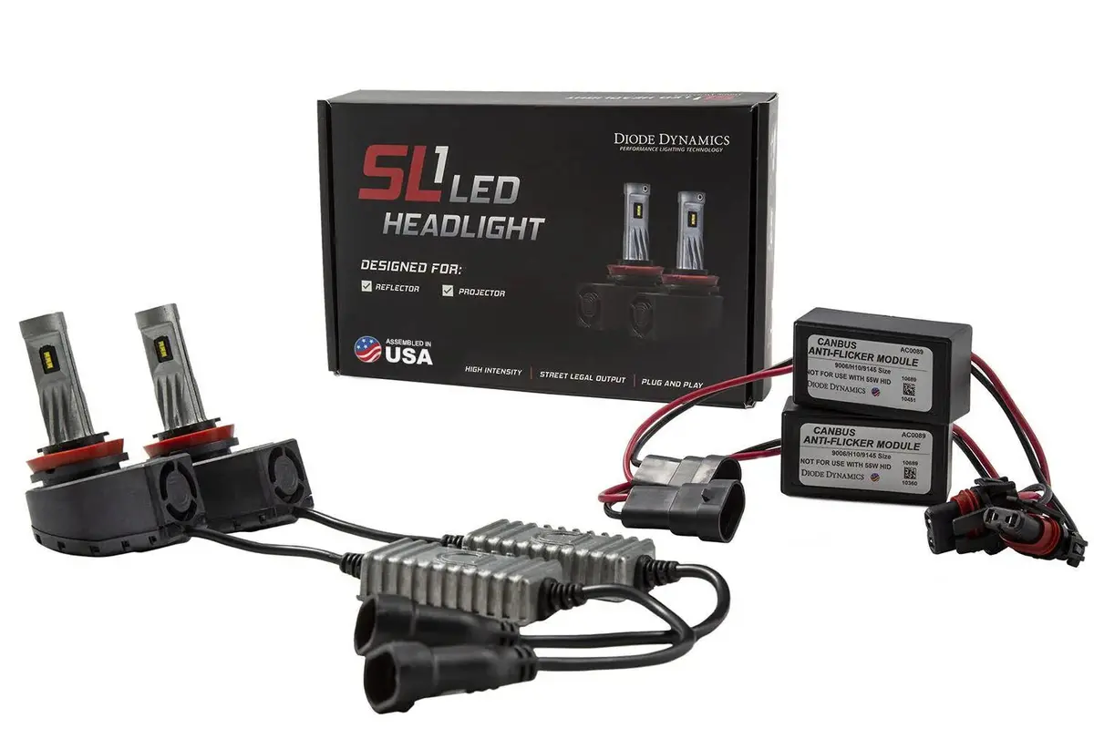 Diode Dynamics Low Beam Led Headlight Bulbs For 2011-2023 Jeep Grand Cherokee (Pair) 1