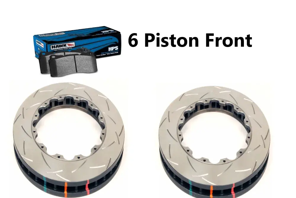 2015+ Charger/Challenger Hellcat/Scat Pack 6 Piston Dba & Hawk Hps Street Brake Pads Combo - 1
