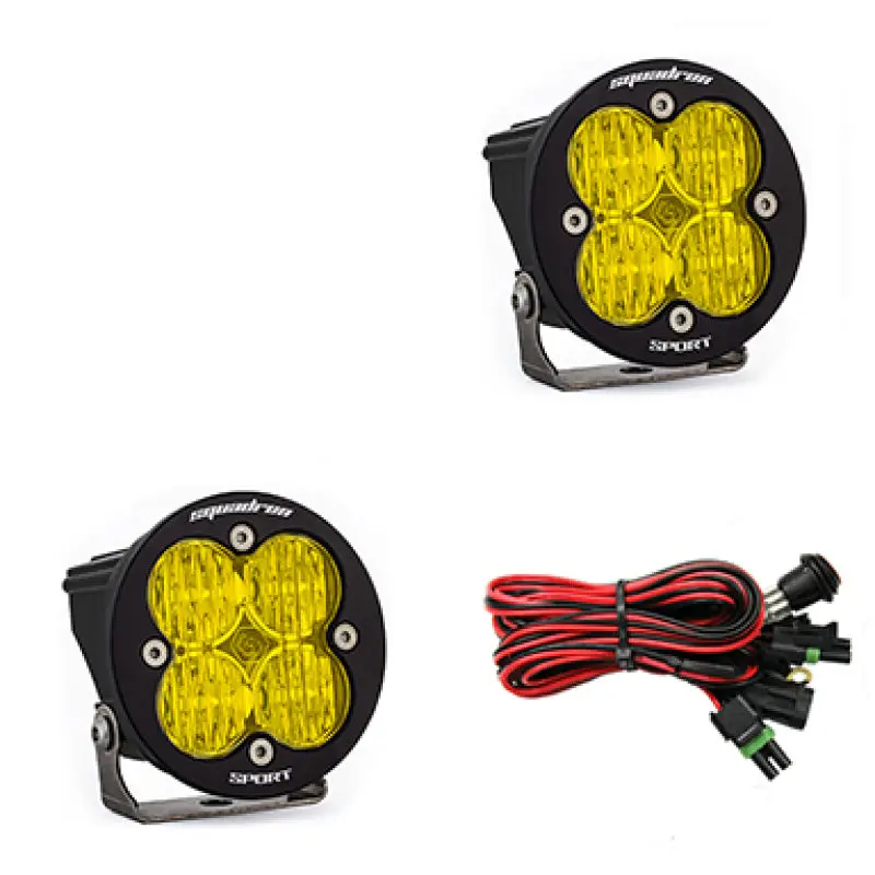 Baja Designs Squadron R Sport Wide Cornering Pair Led Light Pods - Amber 1