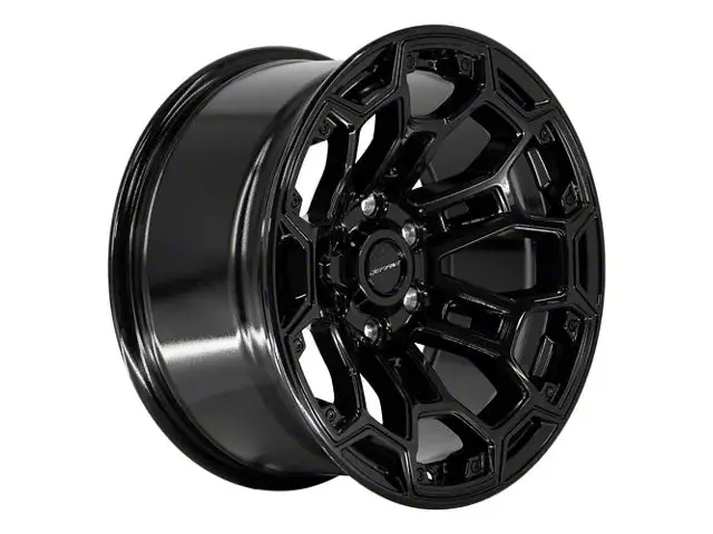 Defiant Wheels Df03 Gloss Black 6-Lug Wheel; 18X9; -12Mm Offset 1