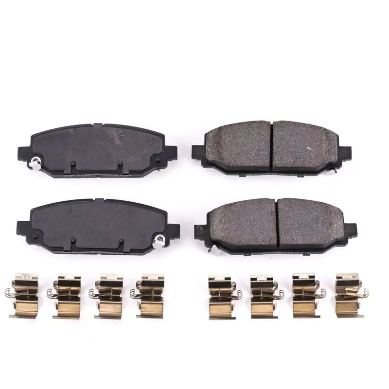 Power Stop 18-19 Jeep Wrangler Rear Z17 Evolution Ceramic Brake Pads W/Hardware 1