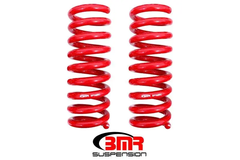 Bmr 2008-2023 Dodge Challenger / Charger Rear Lowering Springs 1.25In Drop Performance Version - Red 1