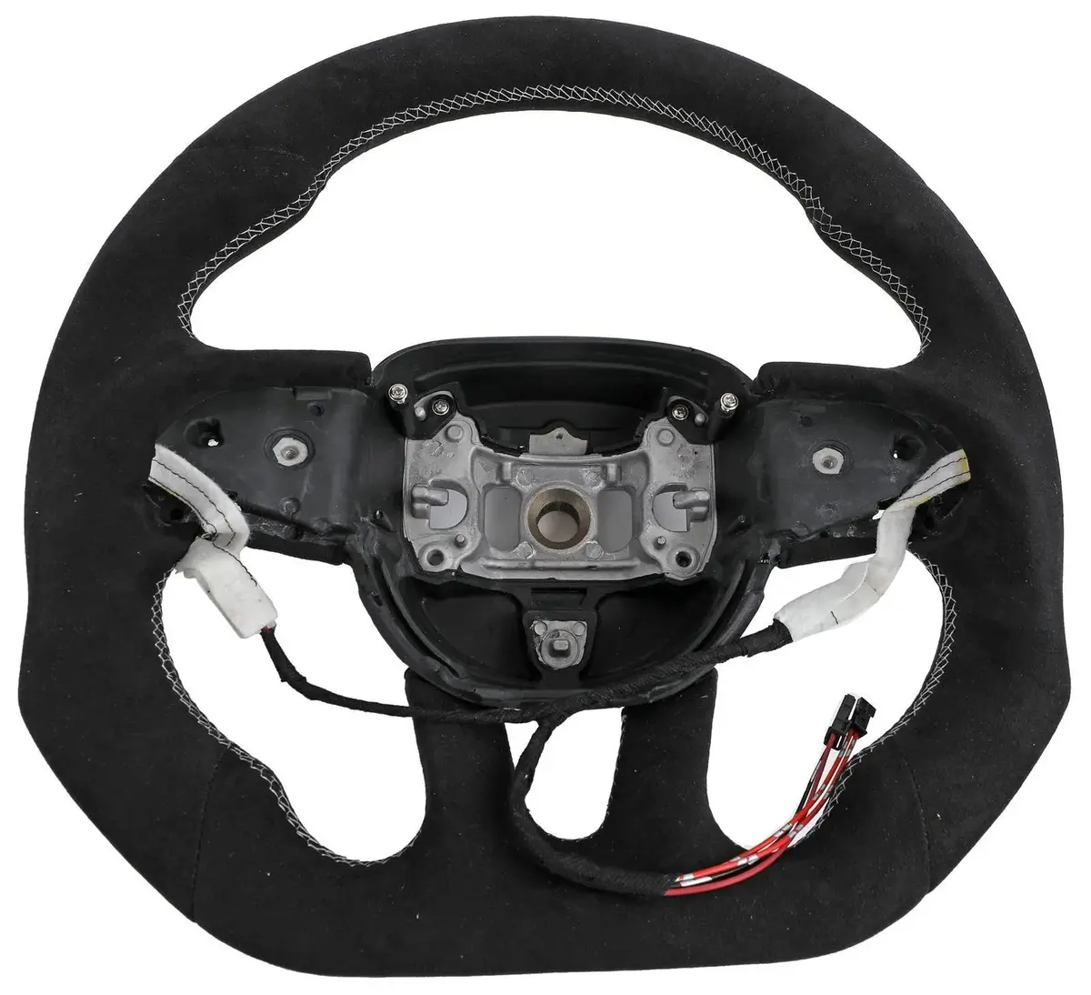 Drake 3 Spoke Flat Bottom Steering Heated Wheel 2015-2023 Dodge Charger / Challenger 1