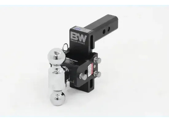 B&W Tow & Stow 2-Ball Mount - 2" Hitch - 5" Drop, 5-1/2" Rise - 10K - Black 1