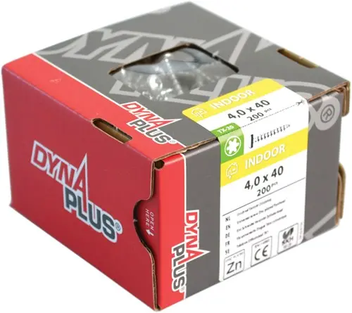 Dynaplus Unischroef Verzinkt Cilinderkop Deeldraad Torx Tx25 5.0X60 35 | 200 Stuks - 0282.01.42001 1