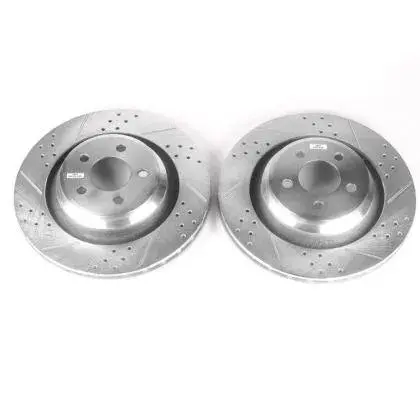 Powerstop 05-2023 Charger / Challenger / 300 W 4 Piston Rear Calipers Rear Evolution Drilled & Slotted Rotors - Pair 1