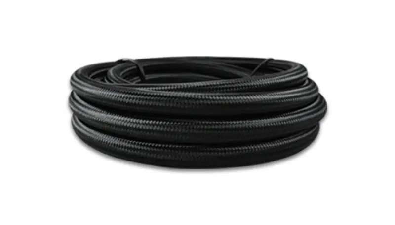 Vibrant -12An X 20 Ft. Nylon Braided Flex Hose With Ptfe Liner - Black 1