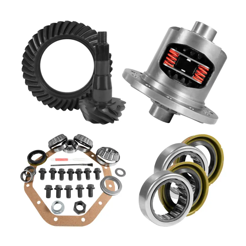 Yukon Gear Zf 9.25In Chy 3.55 Rear Ring & Pinion Install Kit Positraction Axle Bearings And Seals 1