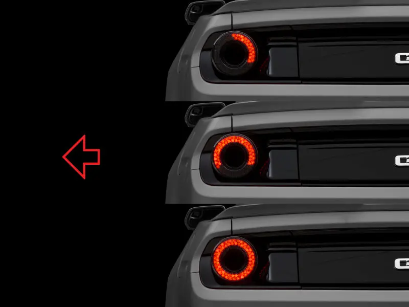 Raxiom 15-22 Ford Mustang Halo Led Tail Lights - Gloss Black Housing (Smoked Lens) 1