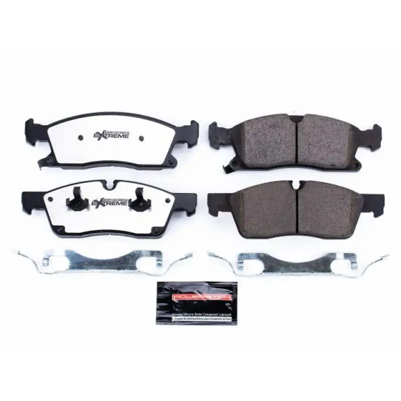 Power Stop 11-16 Dodge Durango Front Z36 Truck & Tow Brake Pads W/Hardware 1